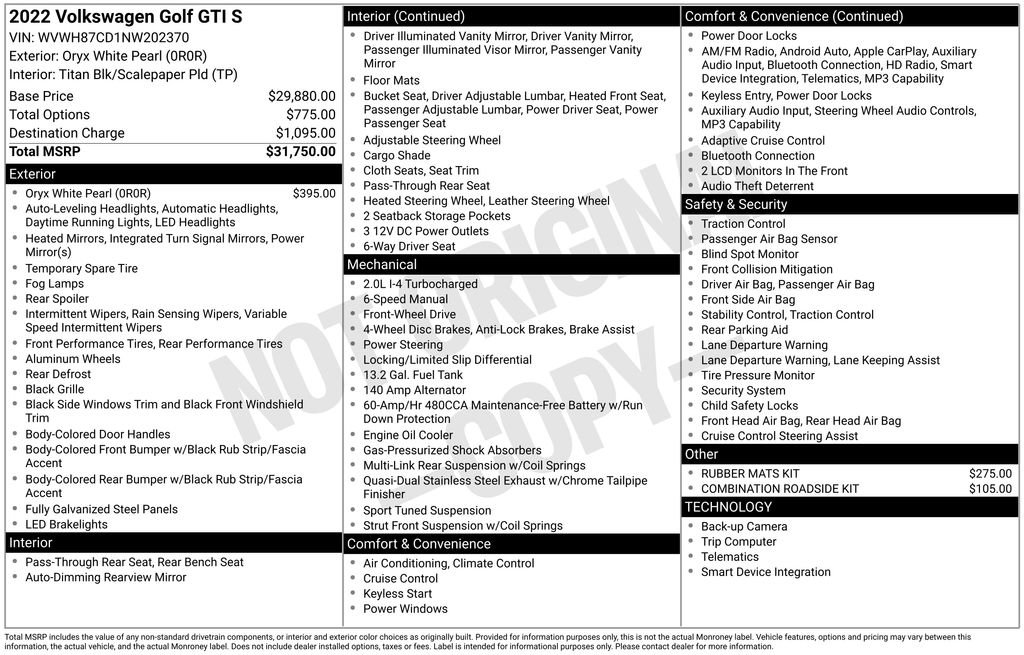 Used 2022 Volkswagen GTI S image 32