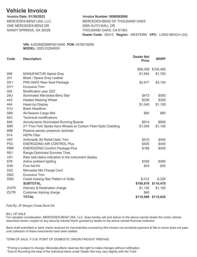 Used 2023 Mercedes-Benz EQS 450+ SUV image 11