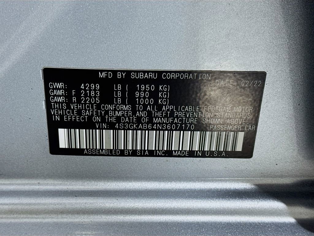 Used 2022 Subaru Impreza 2.0i image 30