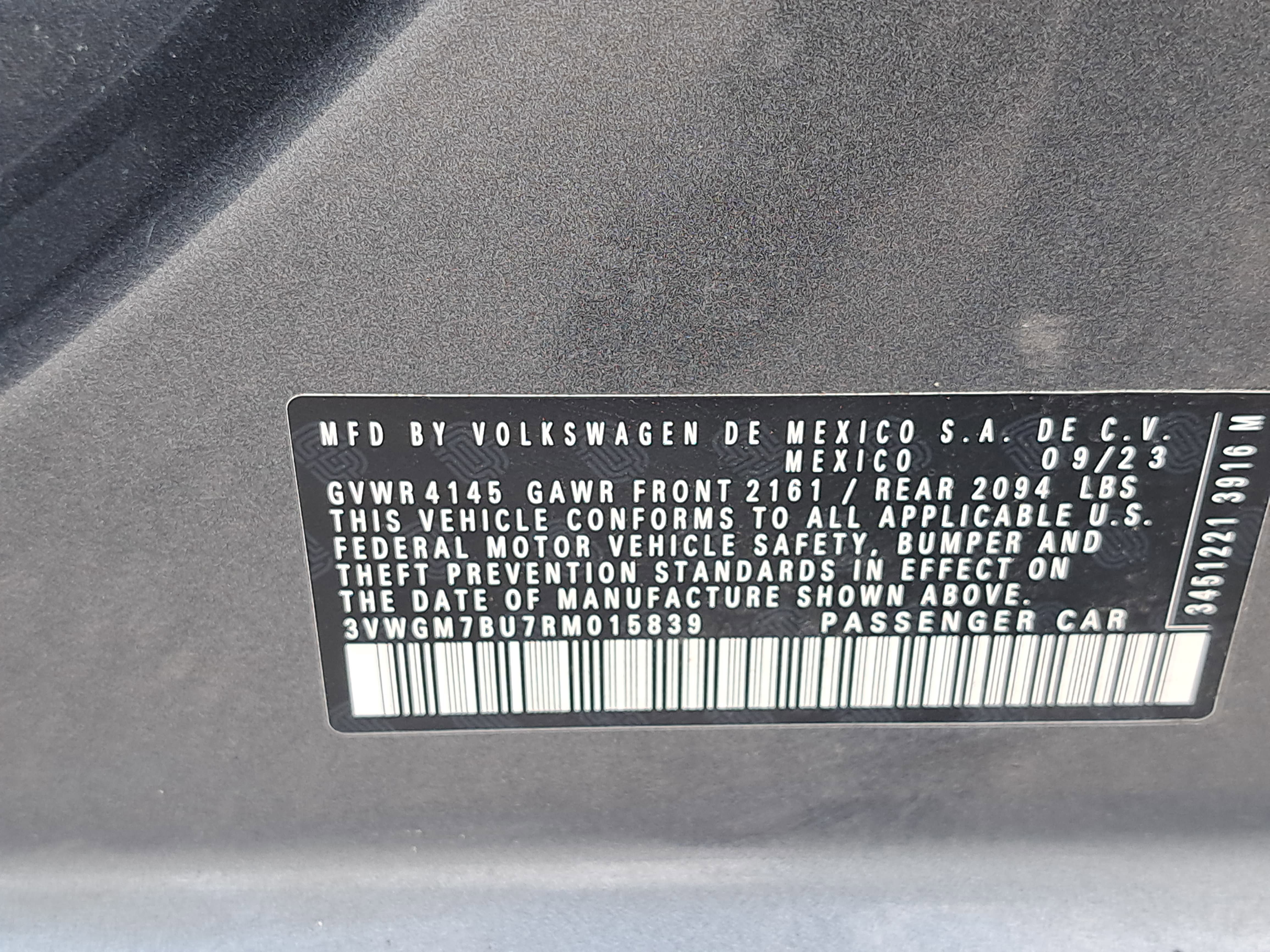 Certified 2024 Volkswagen Jetta SEL FWD image 33