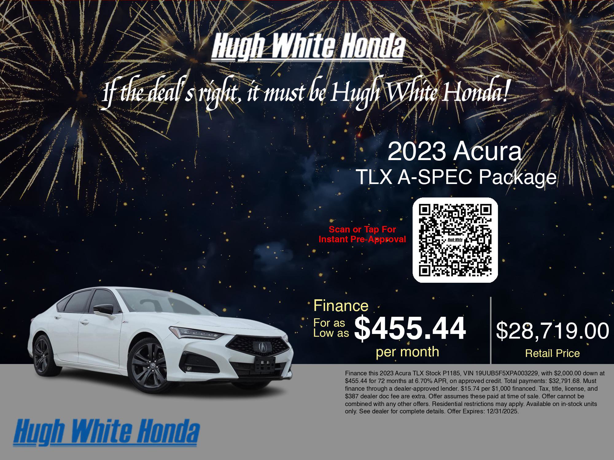 Used 2023 Acura TLX w/ A-SPEC Pkg image 3