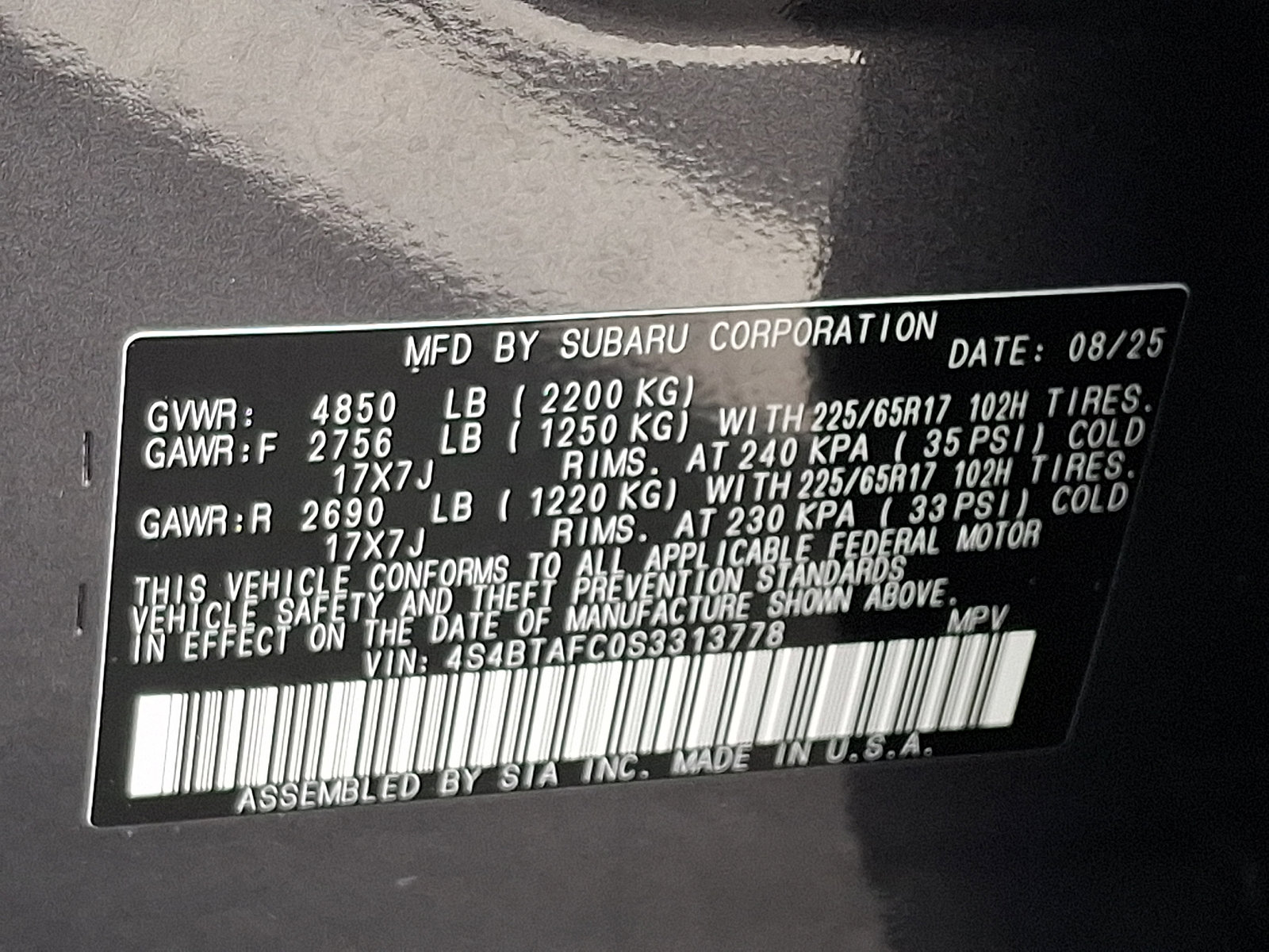 Certified 2025 Subaru Outback Premium w/ Popular Package #1A AWD/4WD image 28
