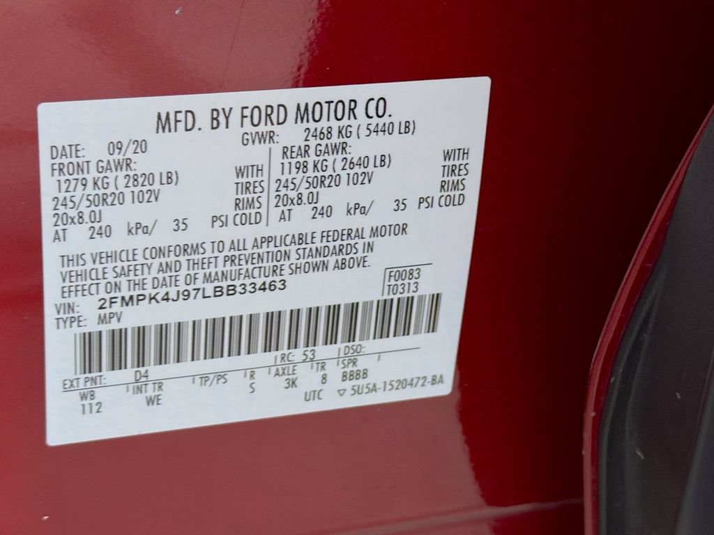Used 2020 Ford Edge ST-Line w/ Cold Weather Package AWD/4WD image 28