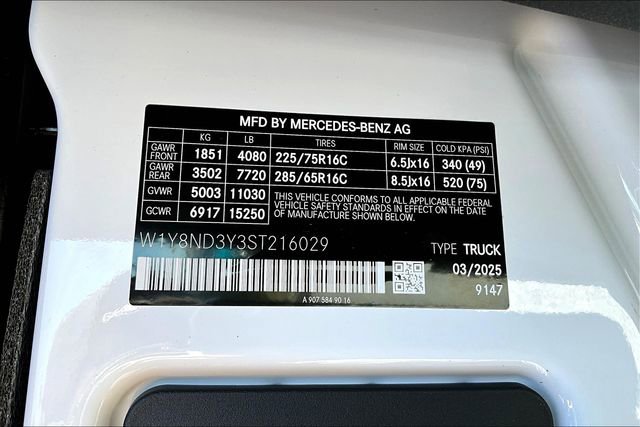 New 2025 Mercedes-Benz Sprinter 3500 image 16