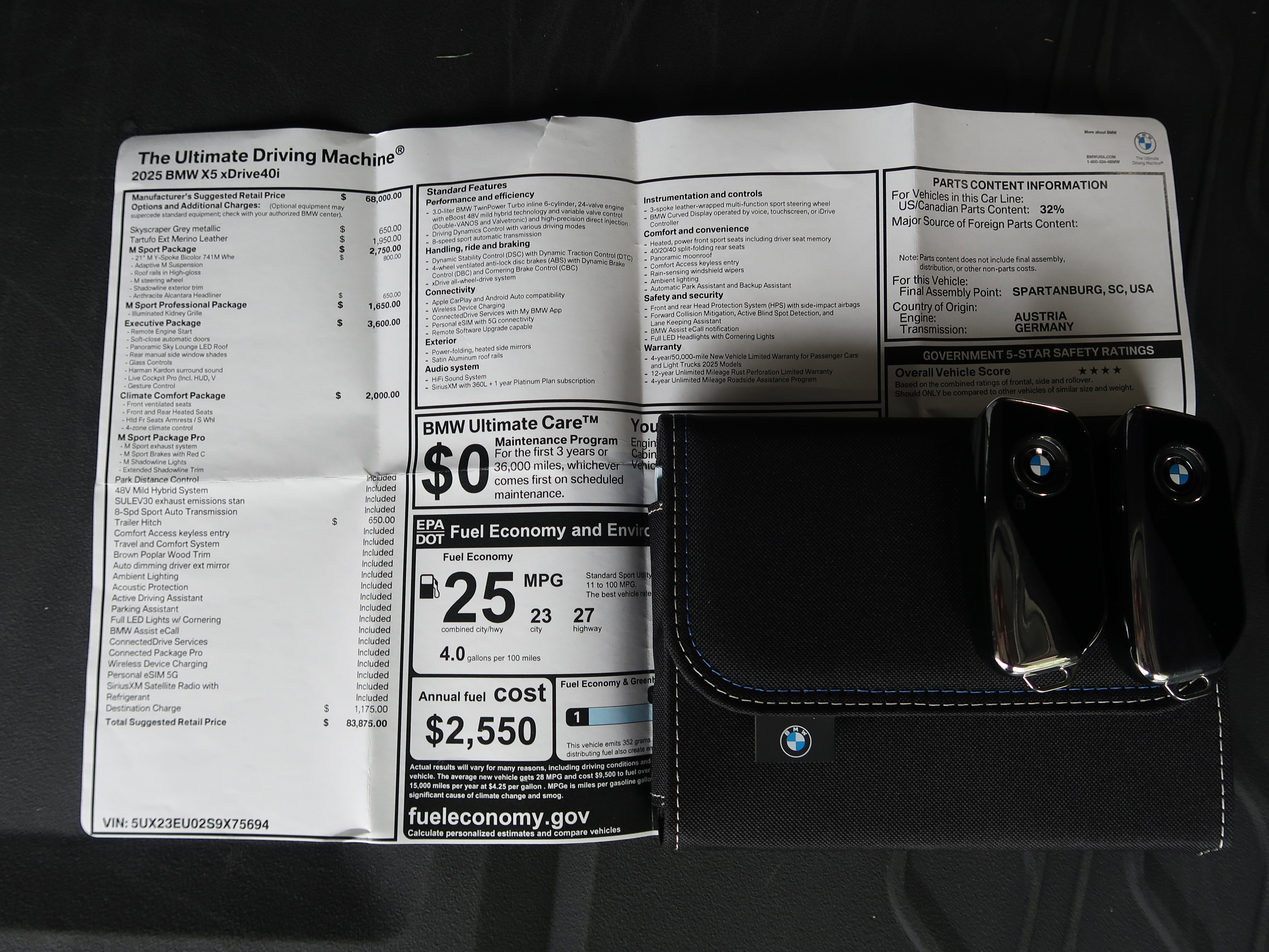 Used 2025 BMW X5 xDrive40i w/ Executive Package AWD/4WD image 31