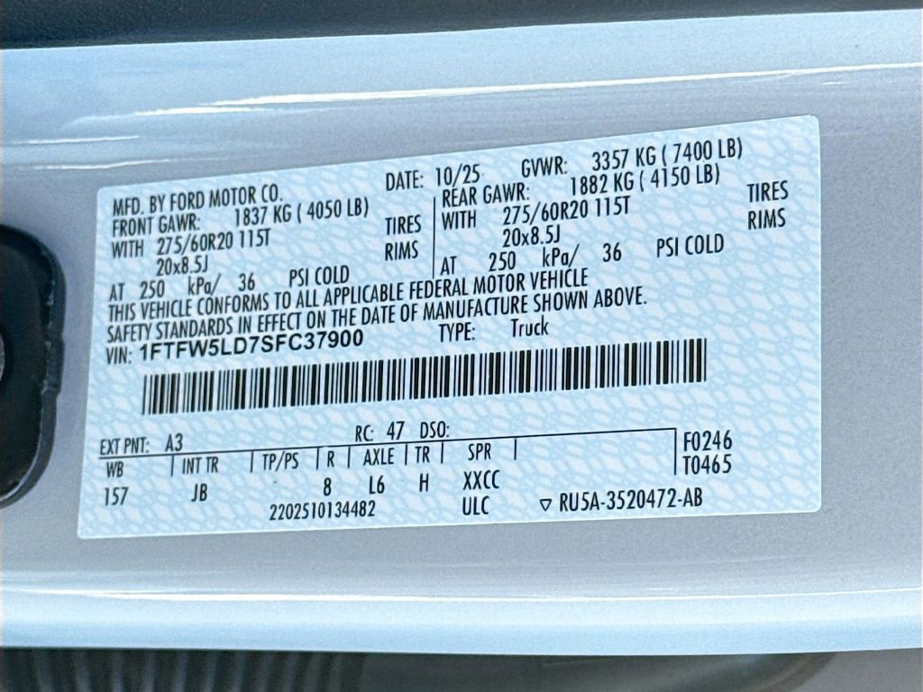 New 2025 Ford F150 Lariat w/ Equipment Group 502A High image 42