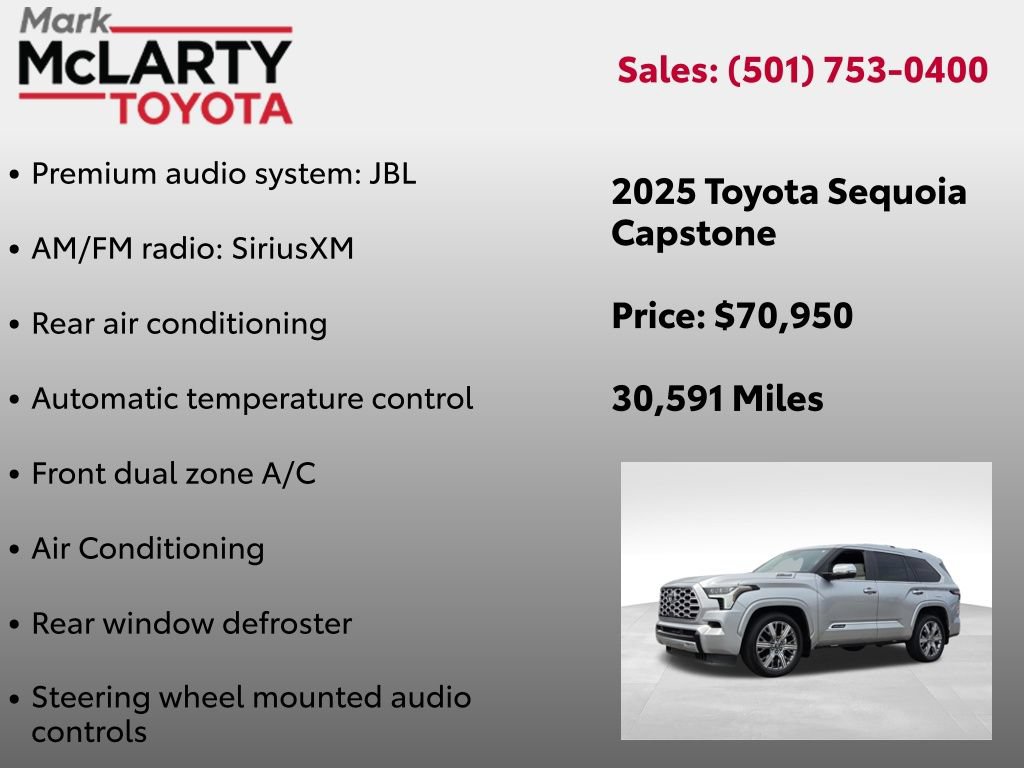 Certified 2025 Toyota Sequoia Capstone AWD/4WD image 37