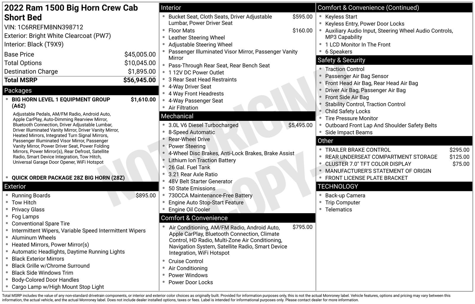 Used 2022 RAM 1500 Big Horn RWD image 6