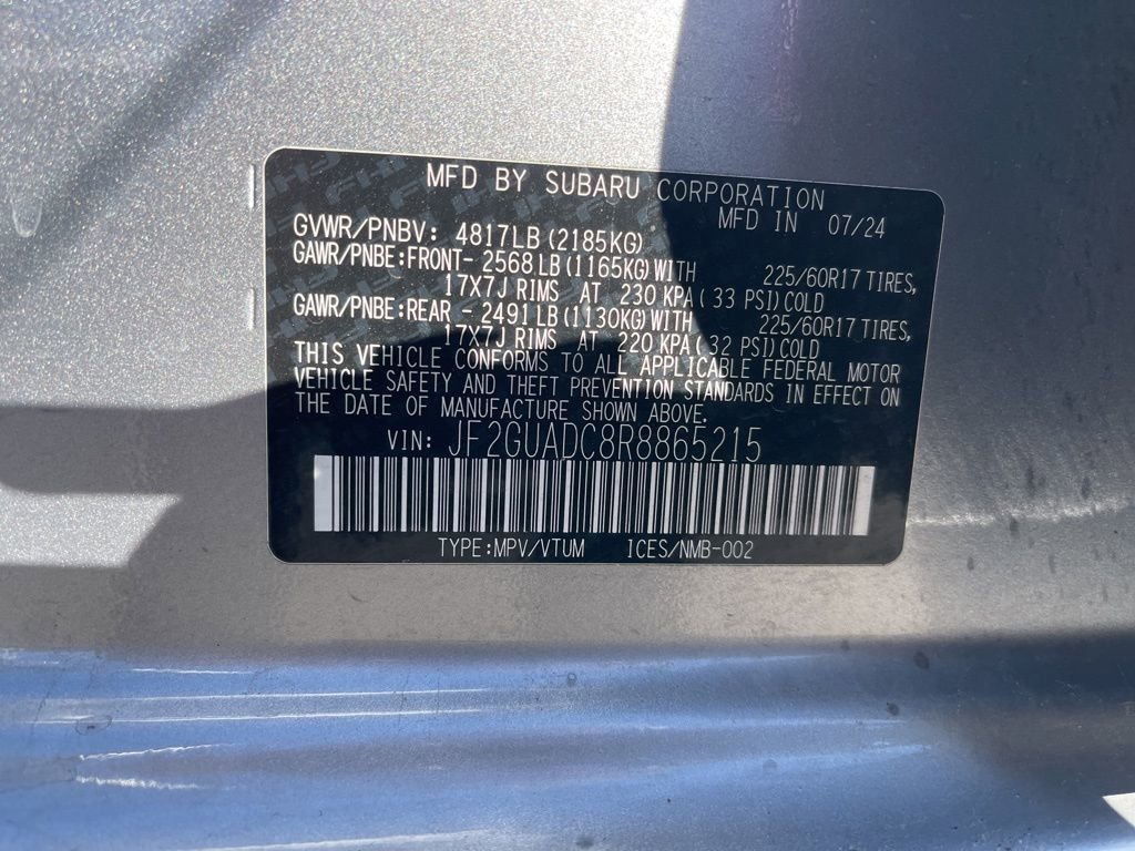 Used 2024 Subaru Crosstrek 2.0i Premium w/ Popular Package #4 image 10