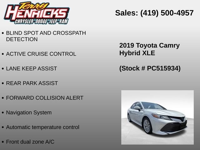 Used 2019 Toyota Camry XLE FWD image 23