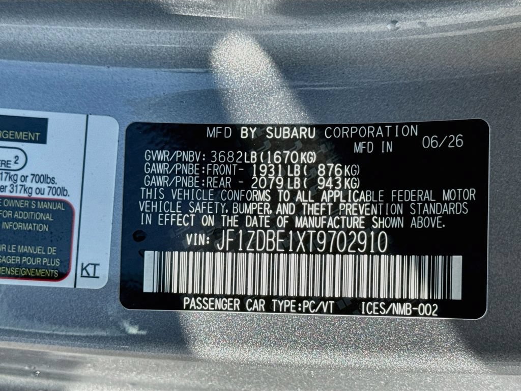 New 2026 Subaru BRZ Limited RWD image 39