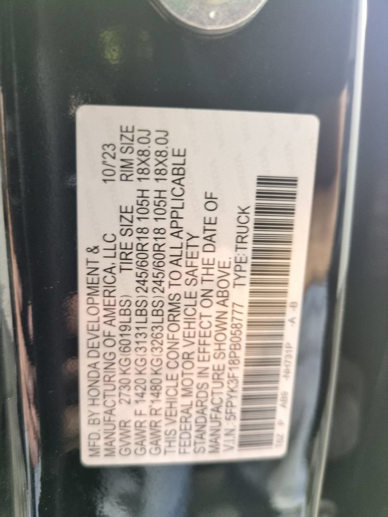 Certified 2023 Honda Ridgeline Sport image 31