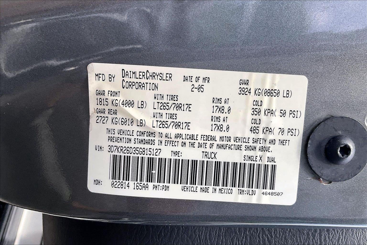 Used 2005 Dodge Ram 2500 Truck SLT w/ Sport Appearance Group RWD image 30