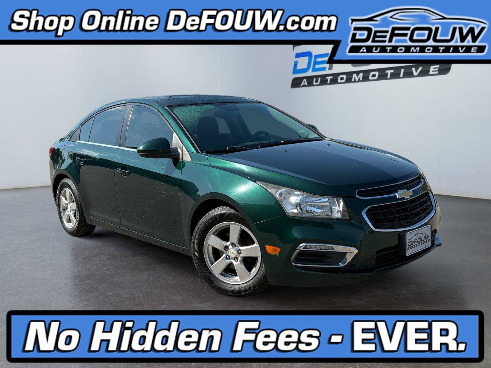Used 2015 Chevrolet Cruze LT w/ Sun And Sound Package FWD image 1