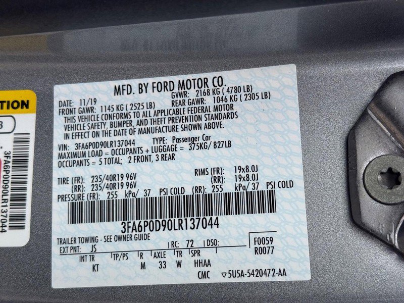 Certified 2020 Ford Fusion Titanium AWD/4WD image 28