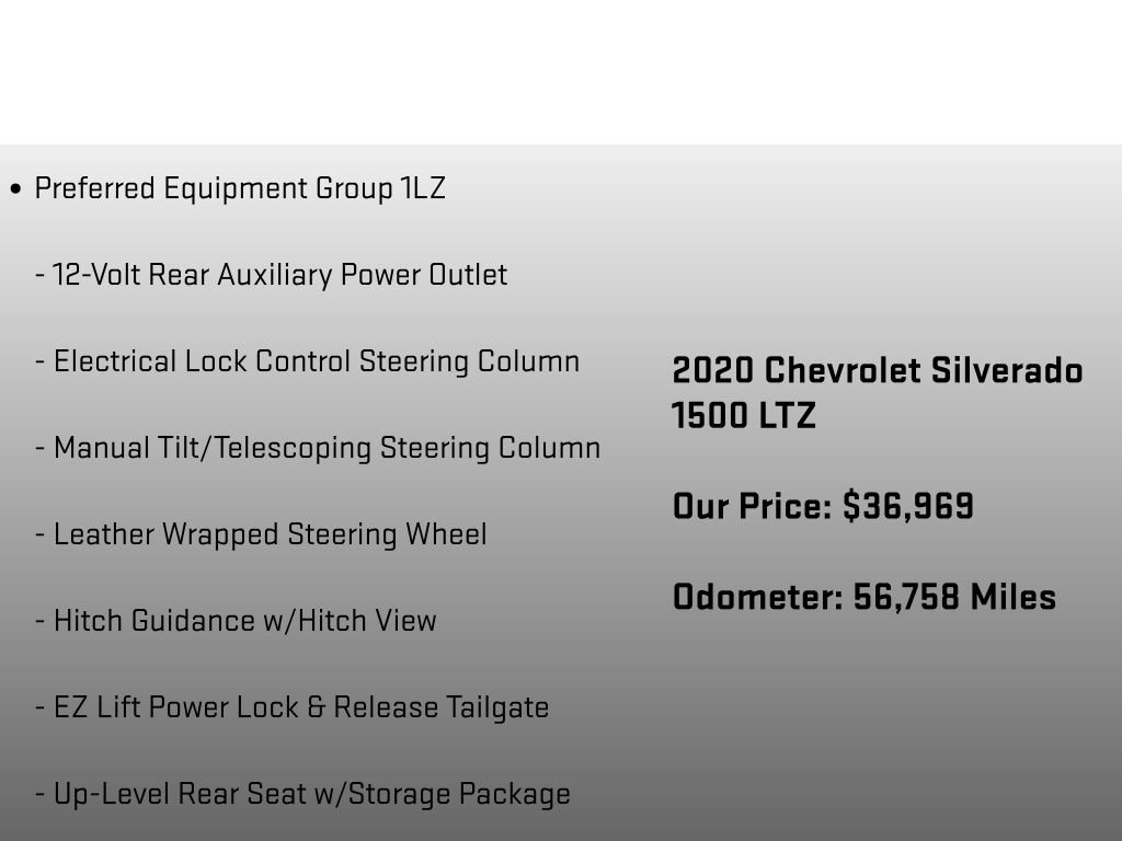 Used 2020 Chevrolet Silverado 1500 LTZ w/ LTZ Premium Package image 25