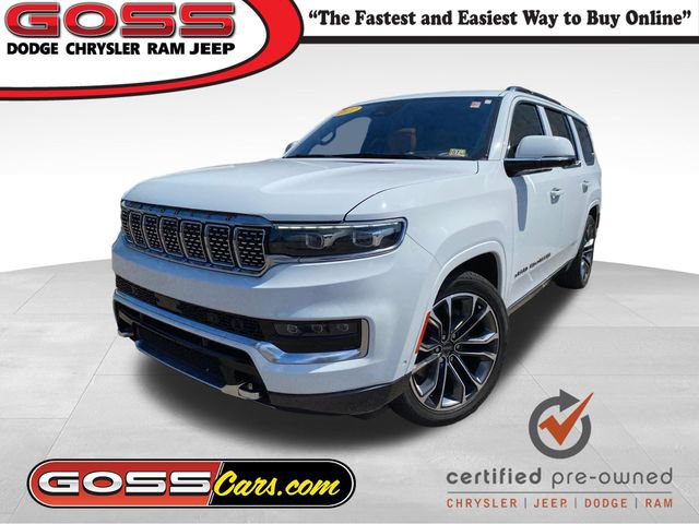 Certified 2022 Jeep Grand Wagoneer Series III w/ Rear Seat Video Group 1
