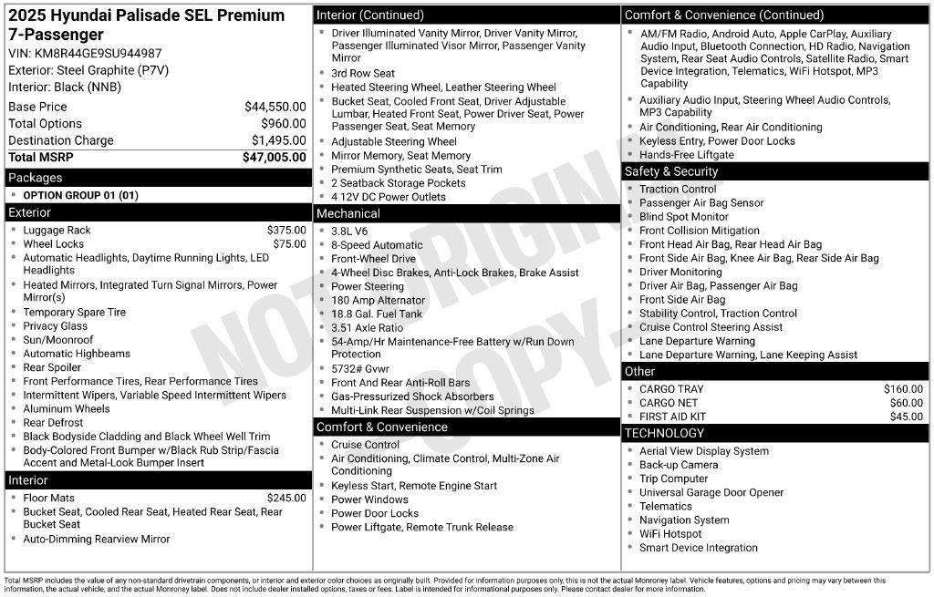 Used 2025 Hyundai Palisade SEL FWD image 7