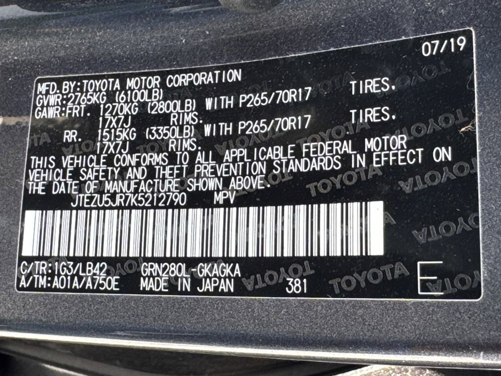 Used 2019 Toyota 4Runner SR5 Premium RWD image 31