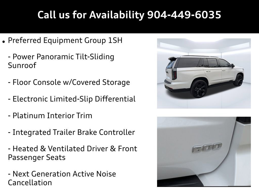 Used 2025 Cadillac Escalade Sport Platinum w/ LPO, Floor Liner Package image 17