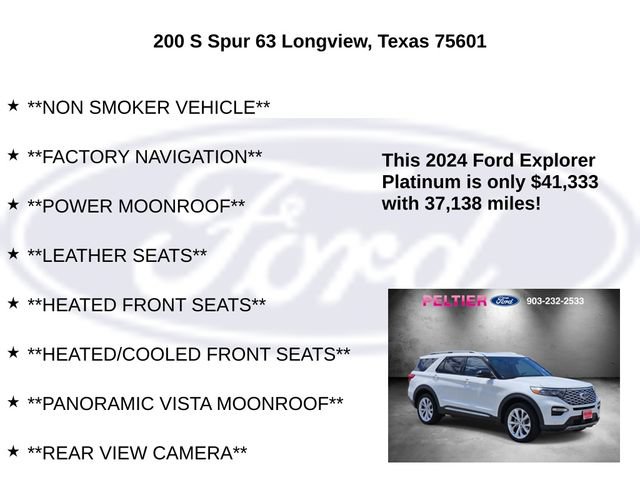 Used 2024 Ford Explorer Platinum w/ Technology Package AWD/4WD image 5