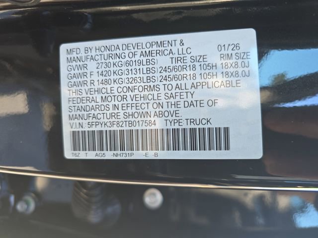 New 2026 Honda Ridgeline Black Edition image 37