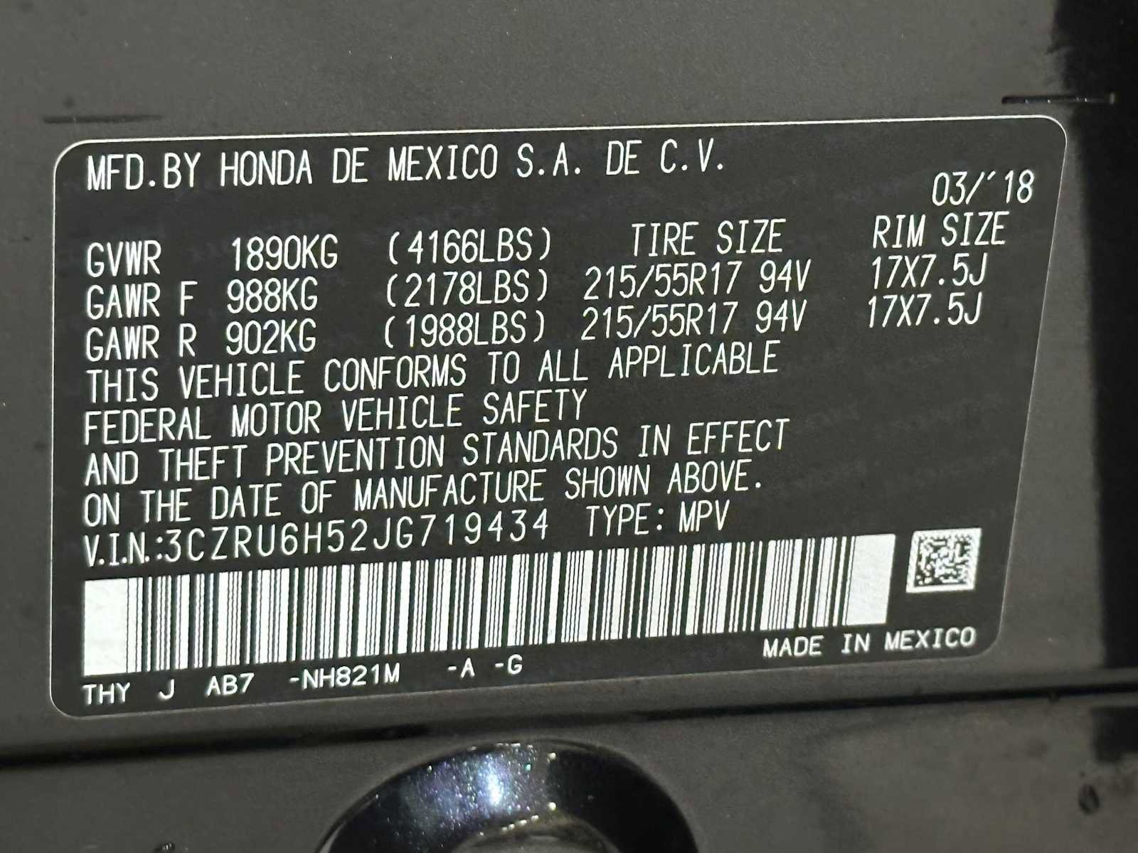 Used 2018 Honda HR-V EX image 31