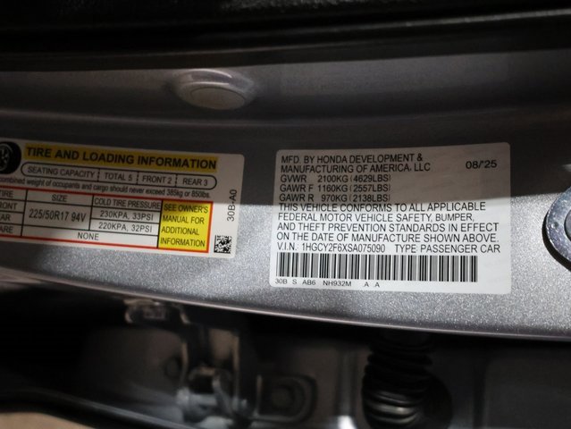 New 2025 Honda Accord EX-L image 28