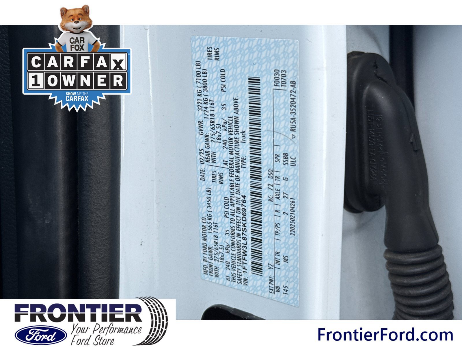 Certified 2025 Ford F150 XLT w/ Equipment Group 301A Standard AWD/4WD image 27