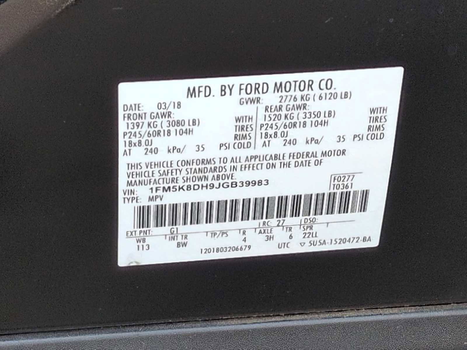 Used 2018 Ford Explorer XLT w/ Equipment Group 202A image 37