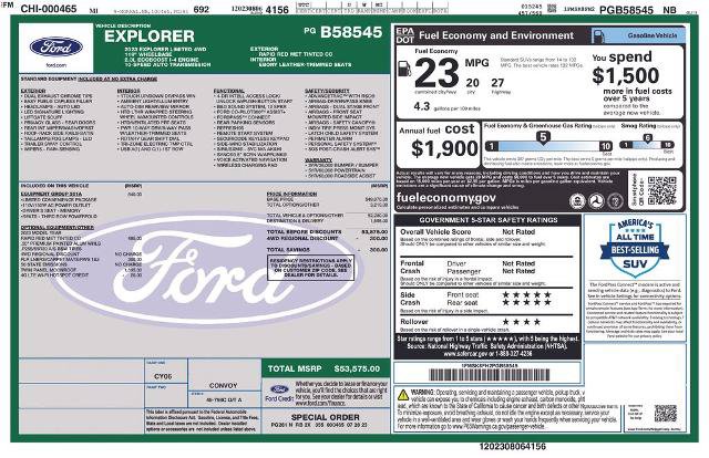 Certified 2023 Ford Explorer Limited w/ Equipment Group 301A AWD/4WD image 31