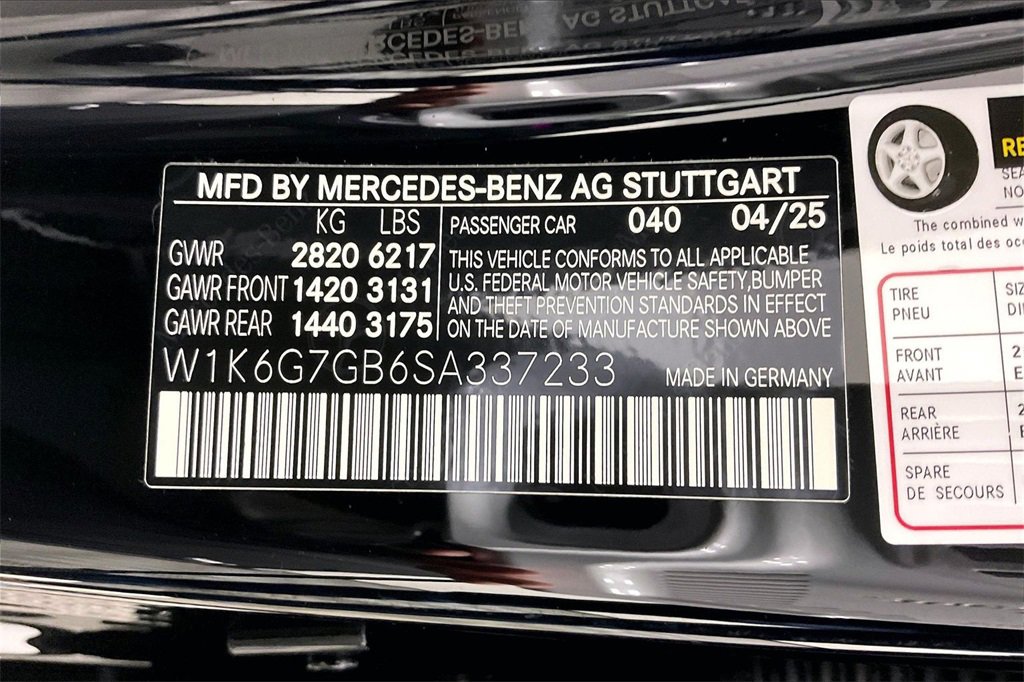 New 2025 Mercedes-Benz S 580 4MATIC Sedan image 13