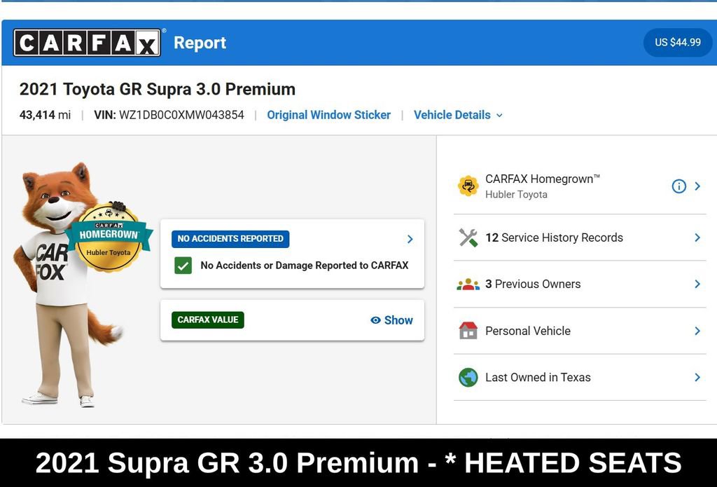 Used 2021 Toyota Supra Premium w/ Driver Assist Package RWD image 9