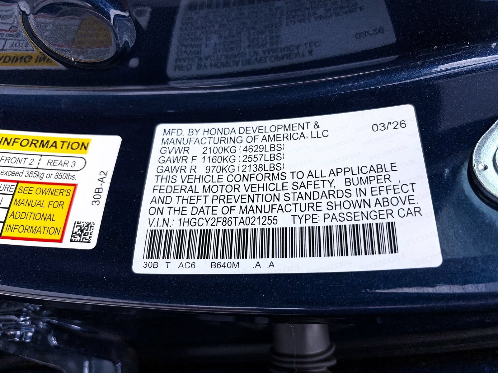 Used 2026 Honda Accord Touring image 44