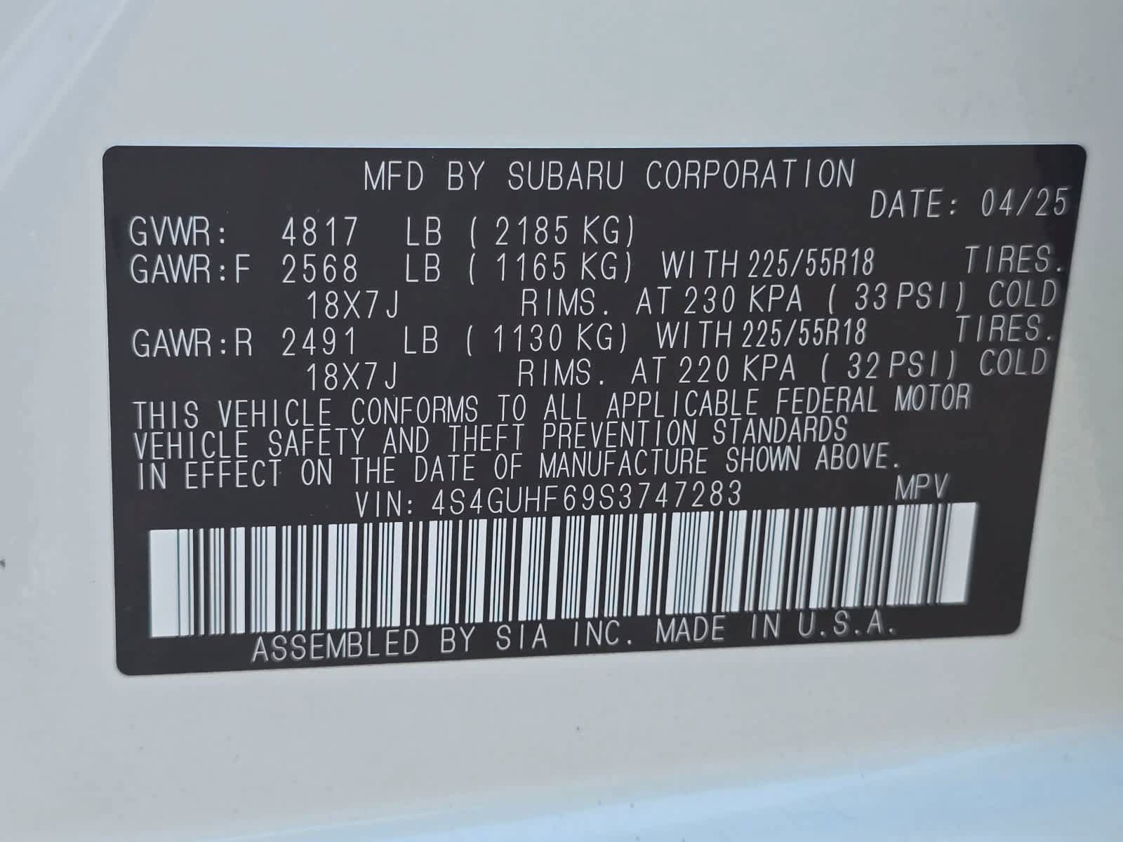 Certified 2025 Subaru Crosstrek 2.5i Sport w/ Crosstrek Mirror Package AWD/4WD image 32