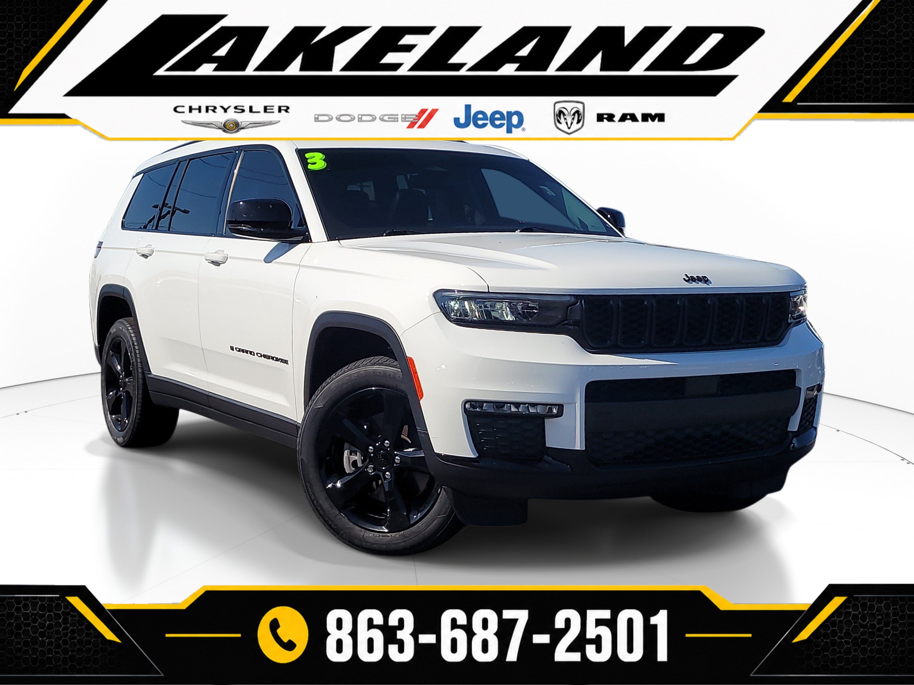 Used 2023 Jeep Grand Cherokee L Limited w/ Black Appearance Package RWD image 1