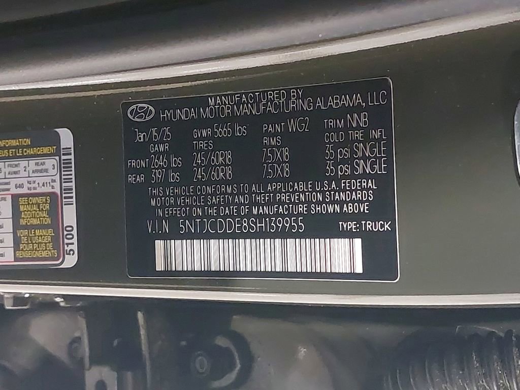 Certified 2025 Hyundai Santa Cruz SEL image 36