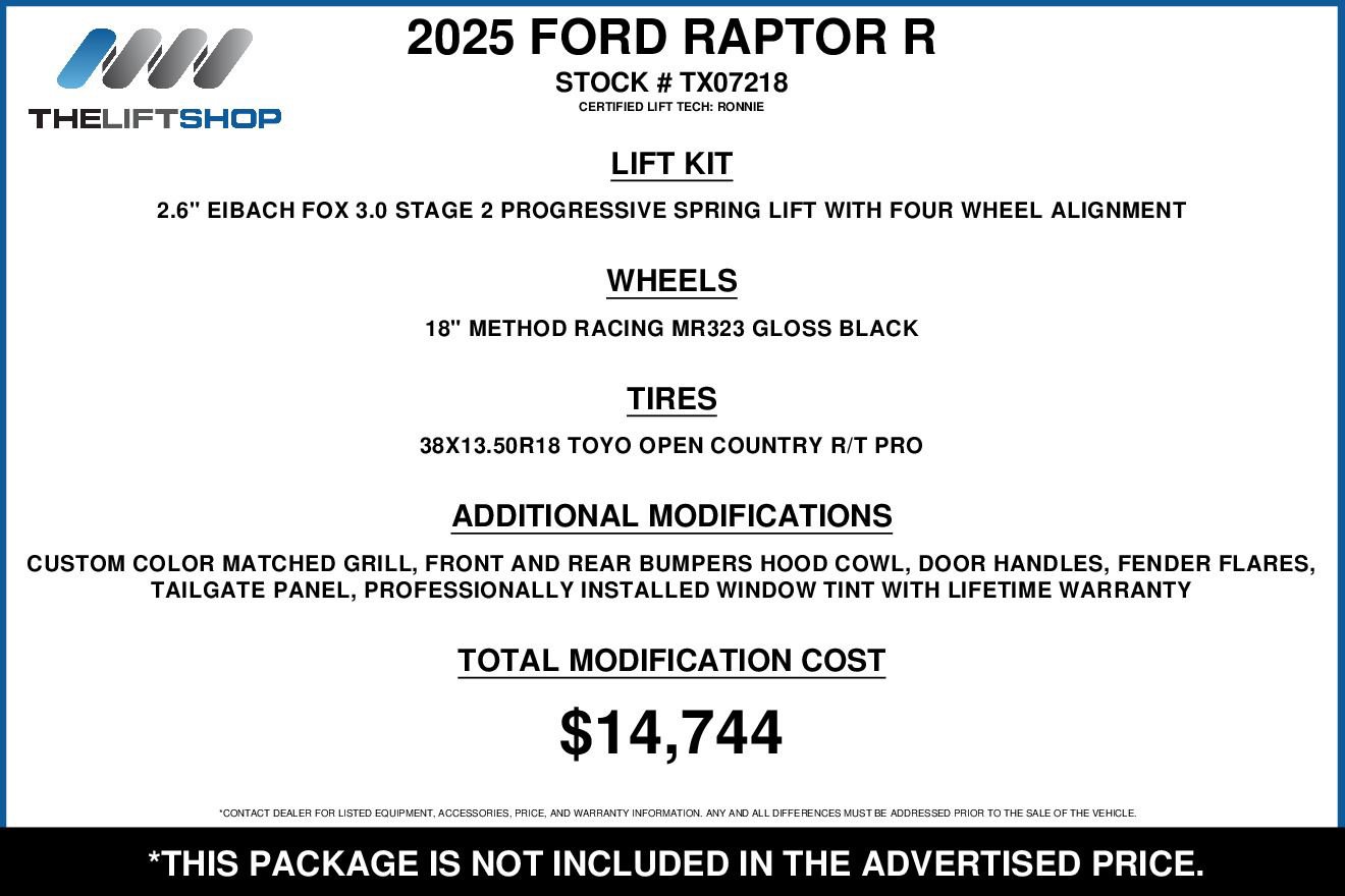 Used 2025 Ford F150 Raptor w/ Equipment Group 803A Raptor R video 2