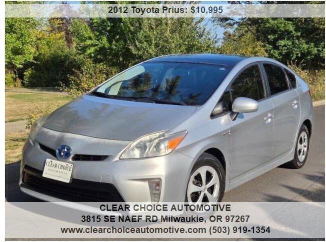Used 2012 Toyota Prius Four w/ Deluxe Solar Roof Pkg image 6