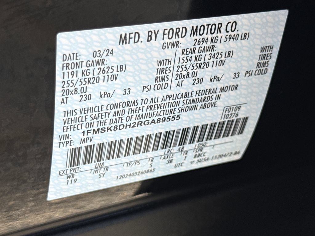 Used 2024 Ford Explorer XLT w/ Equipment Group 202A AWD/4WD image 35