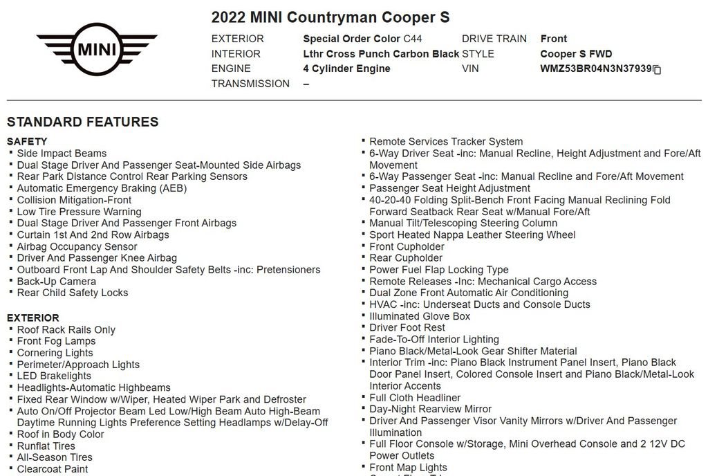 Used 2022 MINI Cooper Countryman S w/ Boardwalk Edition FWD image 25