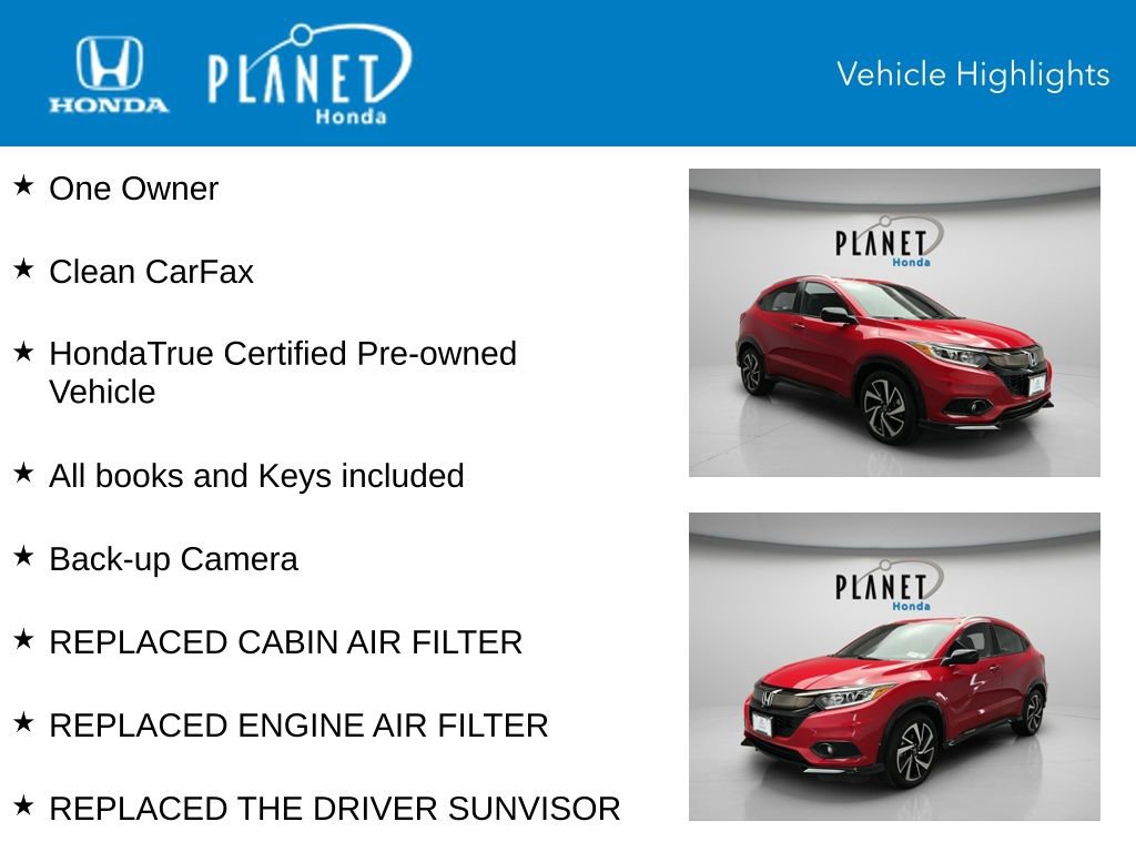 Certified 2020 Honda HR-V Sport image 4