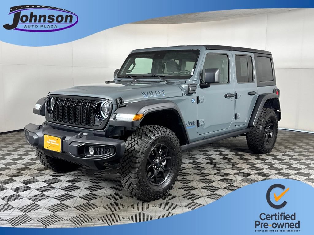 Certified 2025 Jeep Wrangler Unlimited Sport S 4xe AWD/4WD image 1