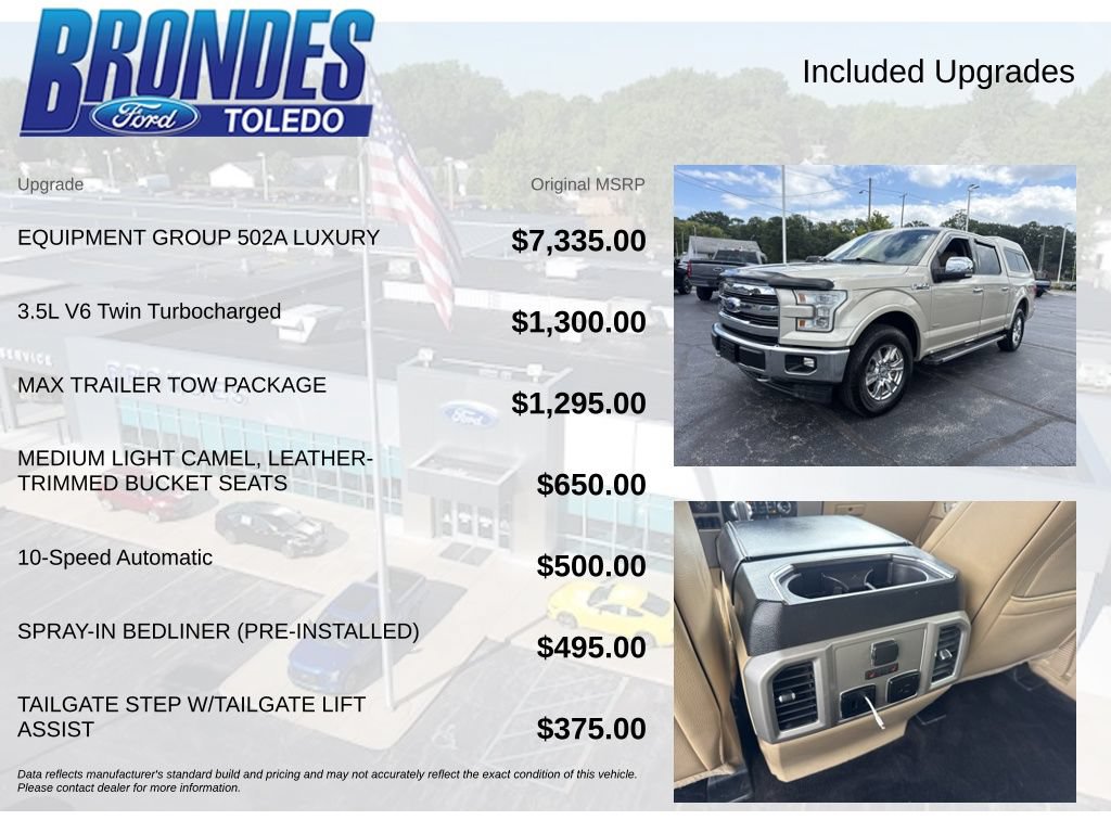 Used 2017 Ford F150 Lariat w/ Equipment Group 502A Luxury AWD/4WD image 6