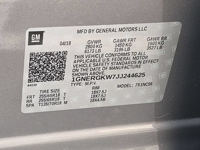 Used 2018 Chevrolet Traverse LT w/ LPO, Floor Liner Package FWD image 30