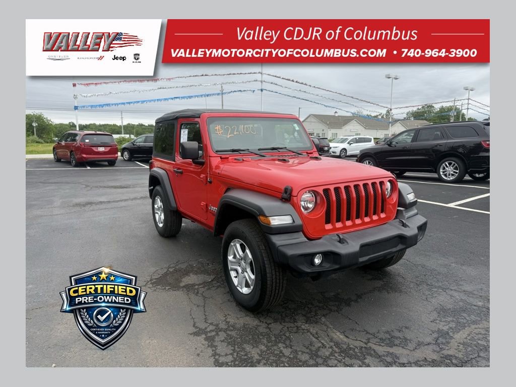 Certified 2019 Jeep Wrangler Sport
