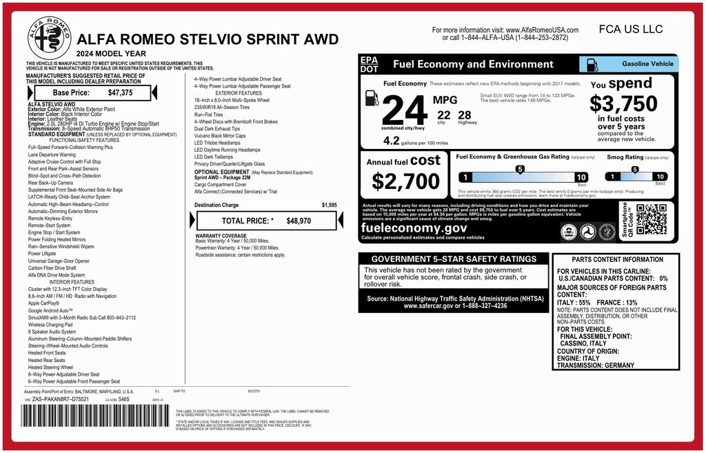 Used 2024 Alfa Romeo Stelvio Sprint image 24