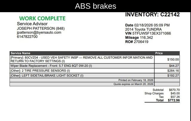 Used 2014 Toyota Tundra SR5 image 8