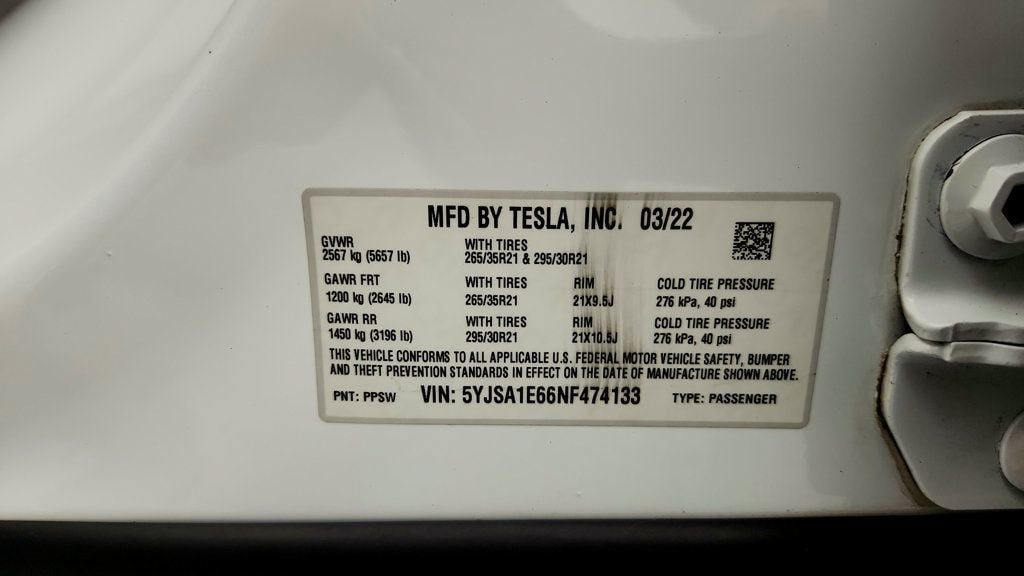 Used 2022 Tesla Model S Plaid AWD/4WD image 23