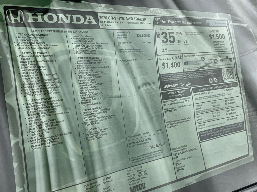 New 2026 Honda CR-V TrailSport image 34
